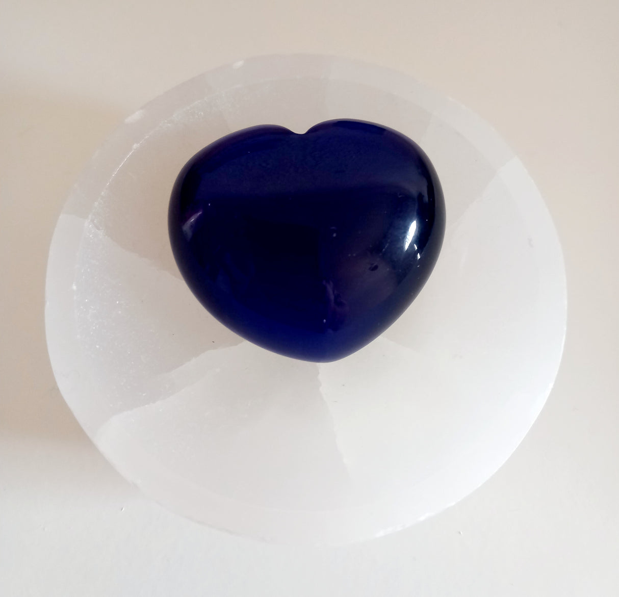 Blue Cats Eye Heart large