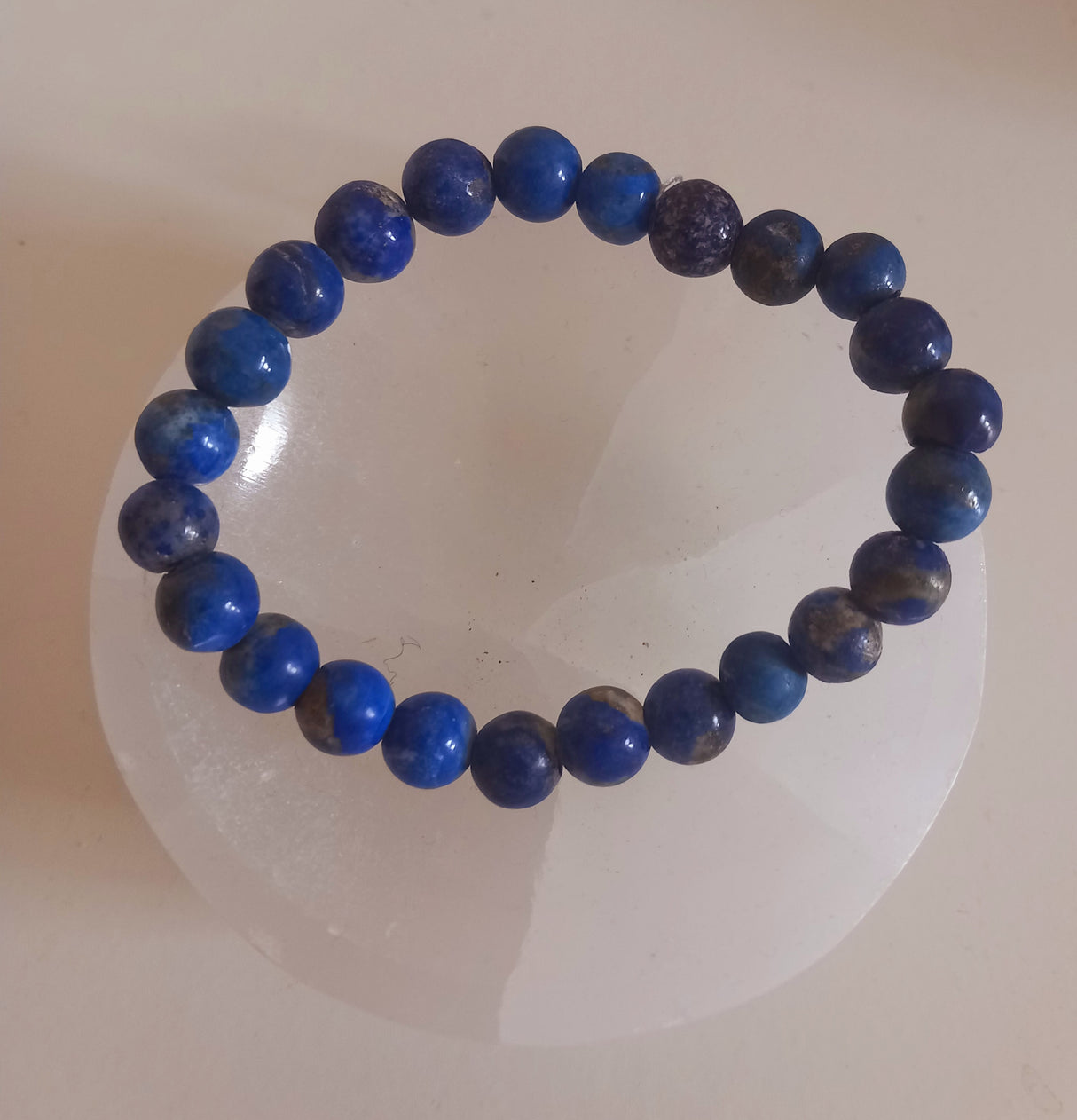 Lapis Lazuli bracelet (round bead) size 8mm bead