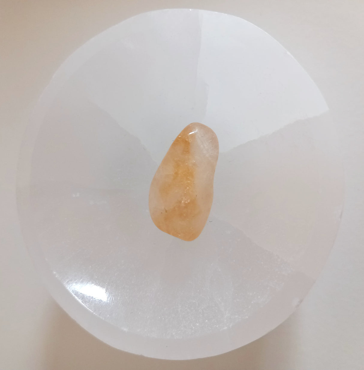 Citrine polished tumbled stone