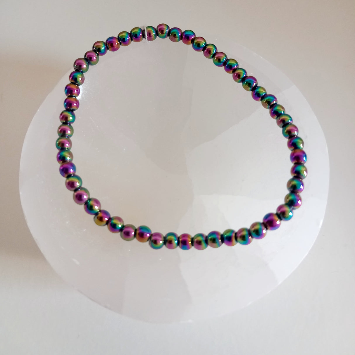 Titanium Aura (mini round bead)