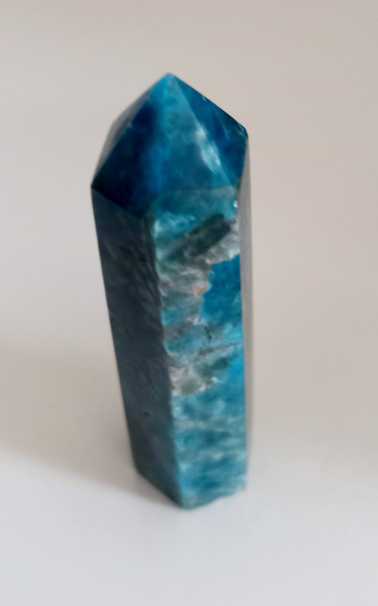 Blue Apatite Point/tower