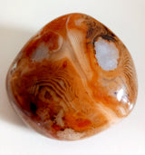 Striped Agate large palm stone