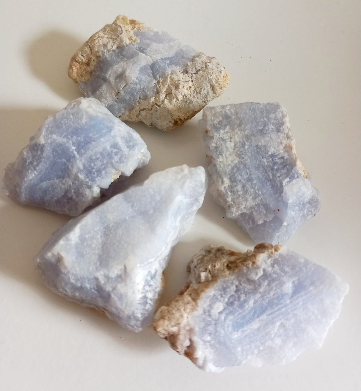 Natural and raw Blue Lace Agate