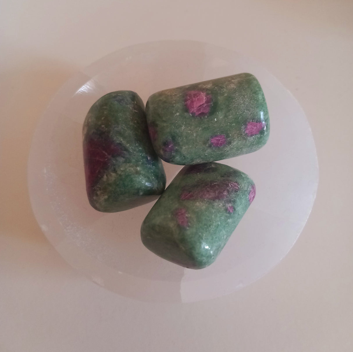 Ruby in Fuchsite polished tumbled stone